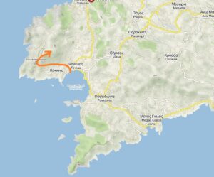 vom Hafen Finikas knapp 300Hm zum Aussichtsgipfel